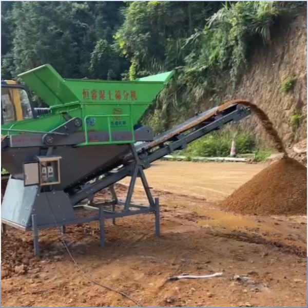 梅雨季土濕難篩：試試恒睿濕土篩分機