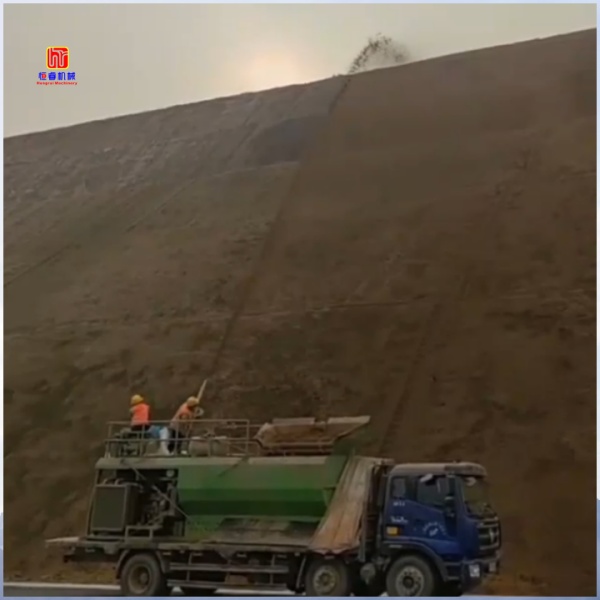 恒睿 251 單動(dòng)力客土噴播機(jī)：生態(tài)修復(fù)的可靠伙伴